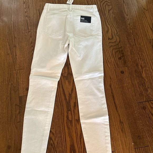 Paige Hoxton NWT Size 27 Button Raw Hem Jeans - Picture 4 of 7
